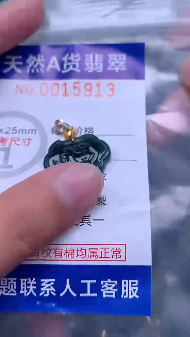 翡翠未镶嵌吊坠(不含链)1