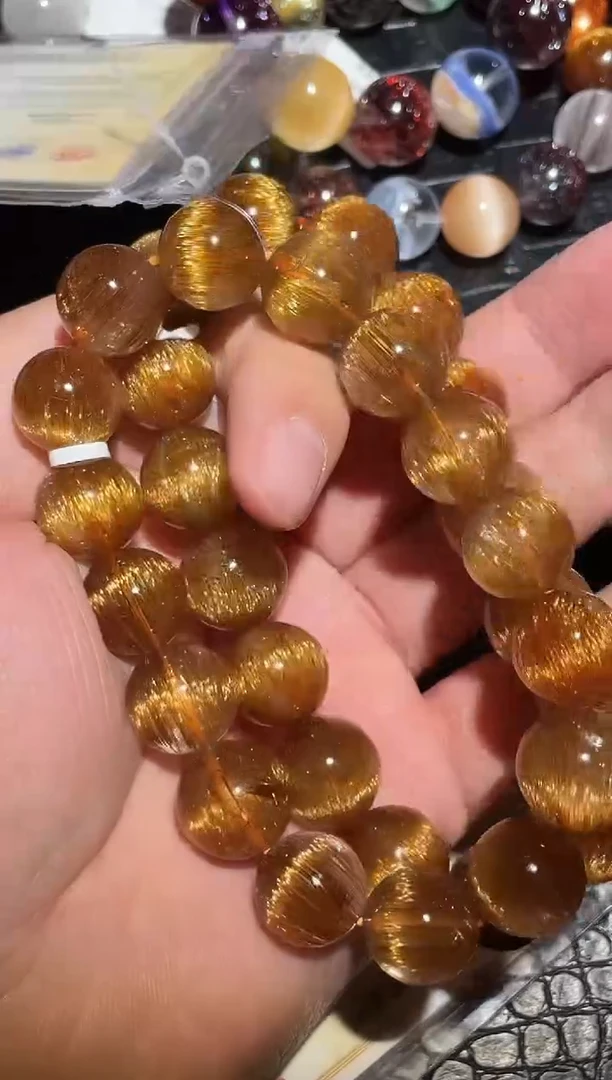 未镶嵌手链水晶单圈发晶A14（多样性发其一）