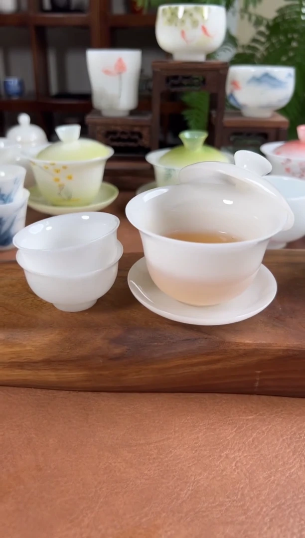 杯子优质瓷土璞玉茶具单品上新