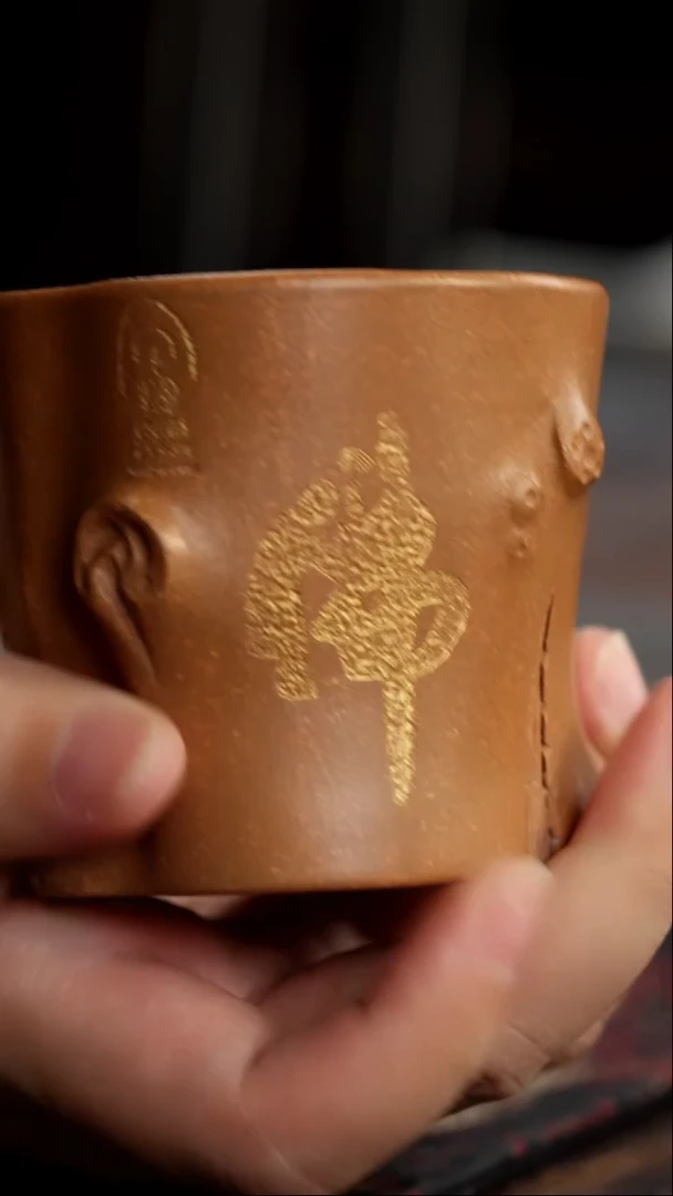 茶杯紫砂非遗茶器-佛树桩