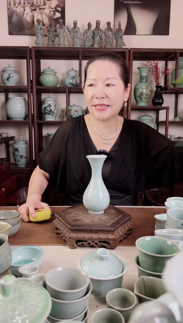 纯手工 粉青 小玉壶春