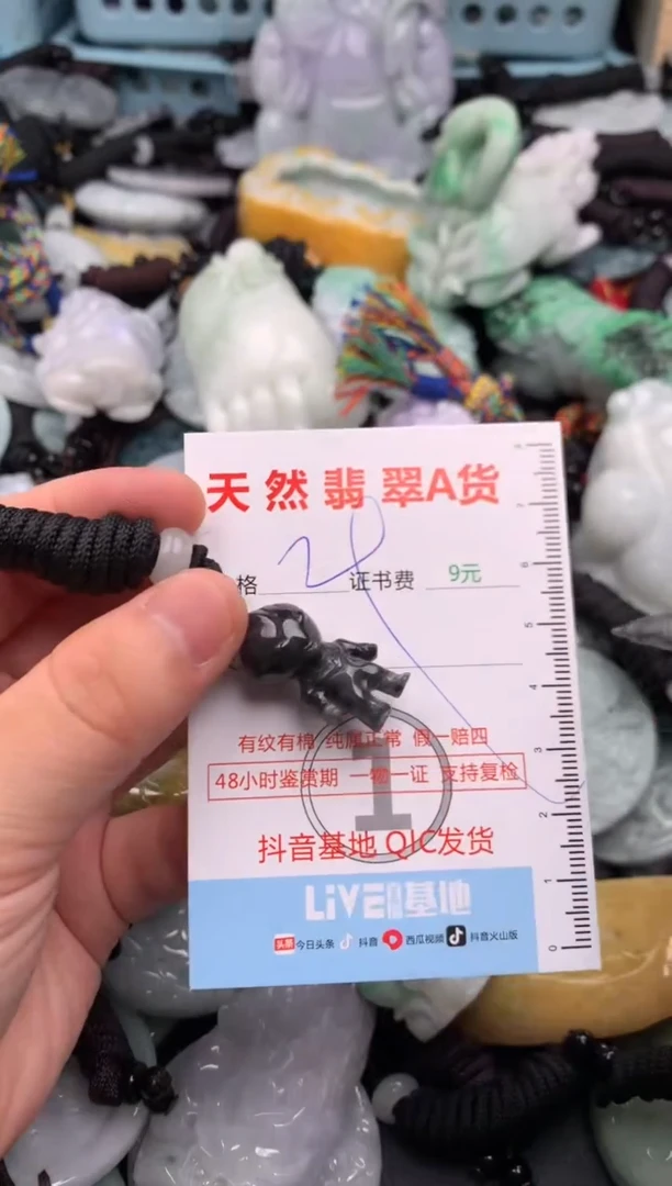 翡翠未镶嵌吊坠(不含链)1