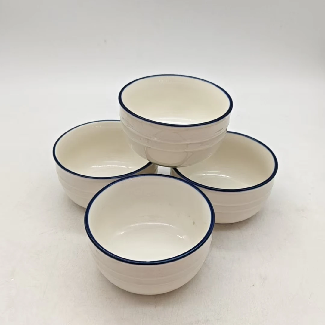 6103 碗 四个（口径10.5，高6，微瑕）陶瓷餐具B39F