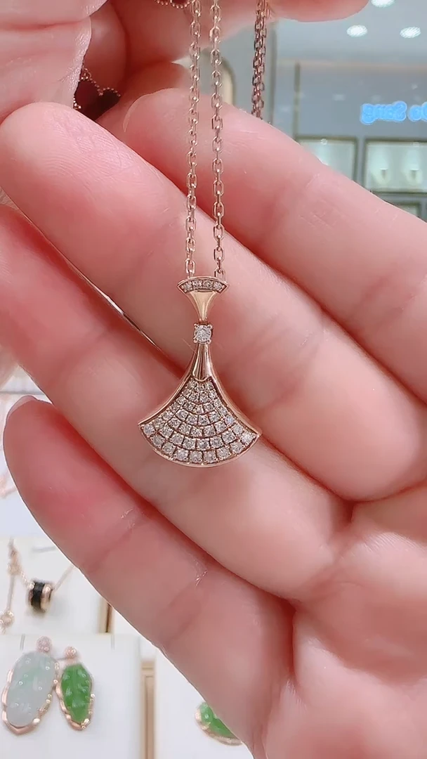 【闪购商品】钻石套链18K金镶嵌18K金套链