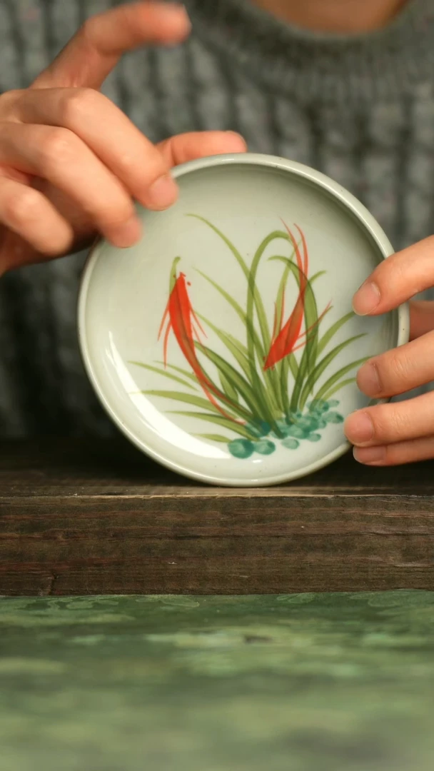 瓷器青诗集手工手绘瓷器