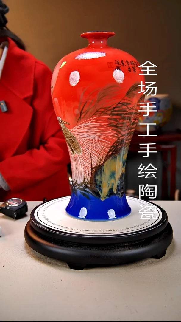 摆件陶景德镇手绘陶瓷43