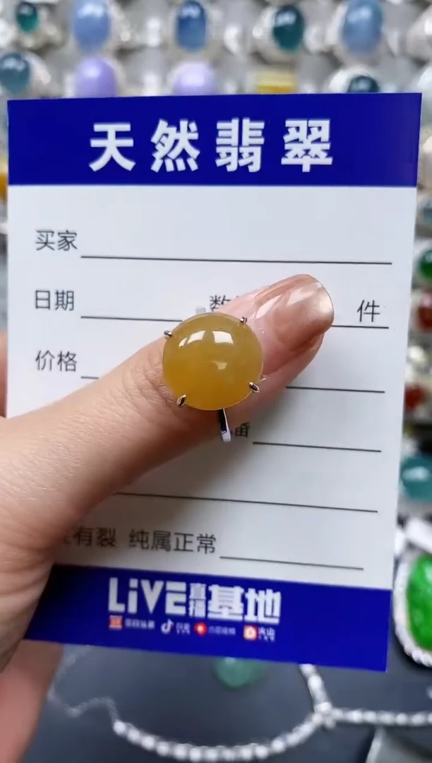 【闪购商品】翡翠戒指银S925镶嵌0500