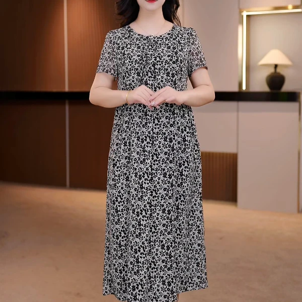 夏季新款大码女装连衣裙遮肉显瘦收腰连衣裙【Y】FY-291