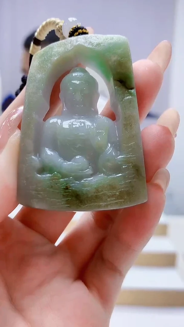 未镶嵌定制翡翠4898jw-毛货挂件140