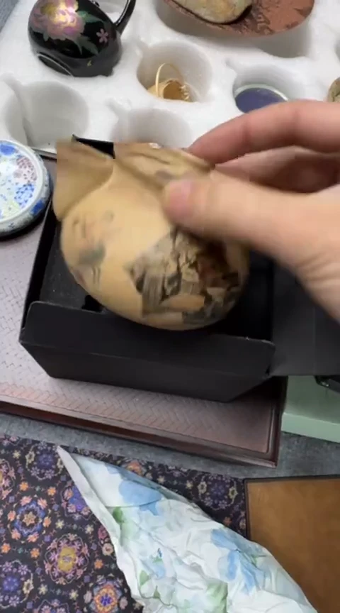 摆件陶茶具茶具茶具洞上造物手抓壶