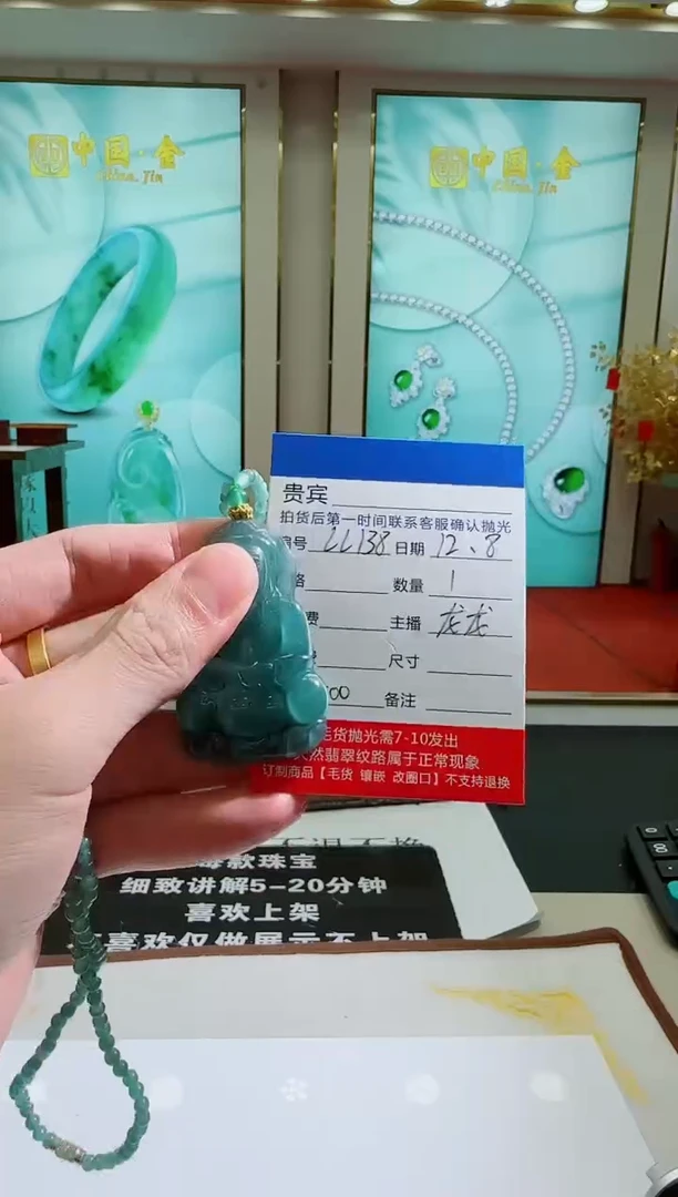 未镶嵌定制翡翠LL138翡翠吊坠赠珠链-多样性发其一