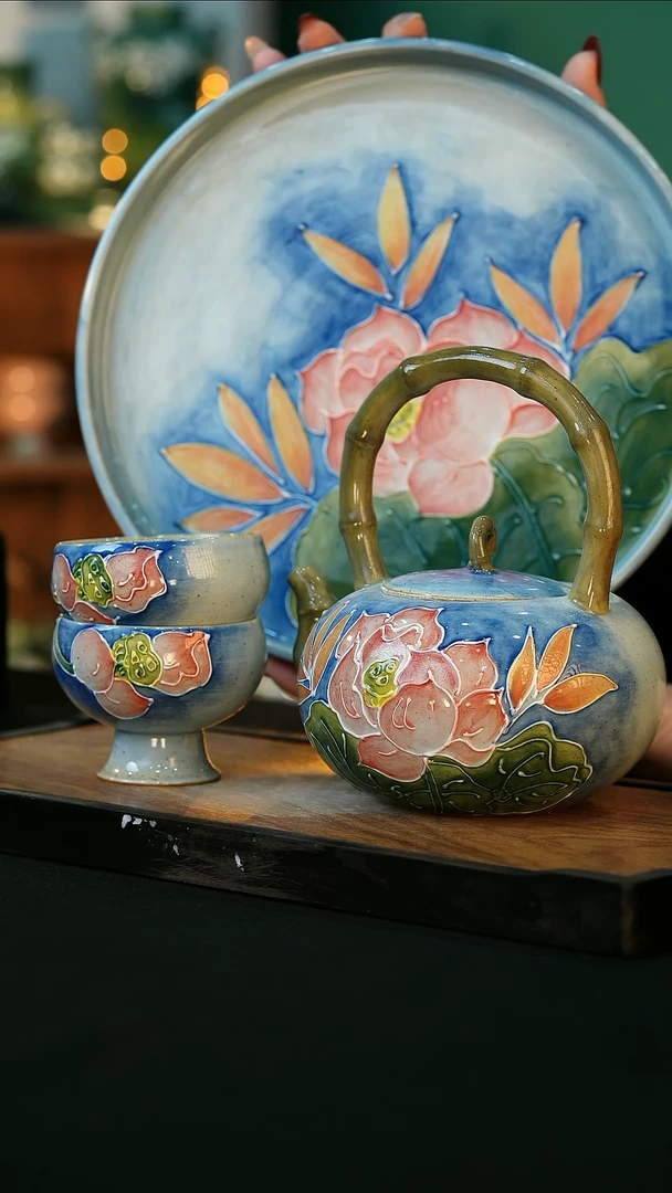 【闪购商品】杯手绘心瓷陶瓷浮力