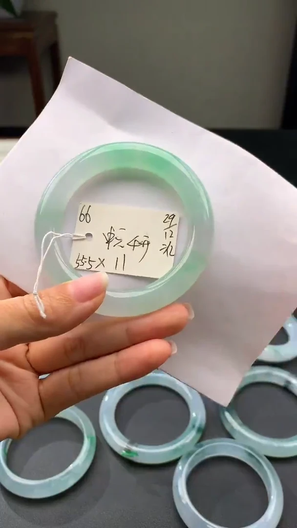 未镶嵌手镯翡翠非全款链接#66  圈口55.5  中六4开可预约送货