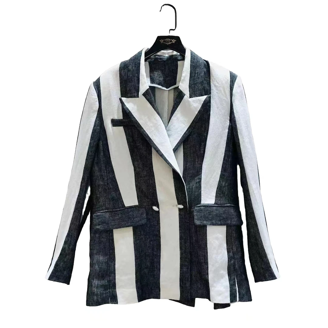 【公主高定】亚麻条纹西装1407438