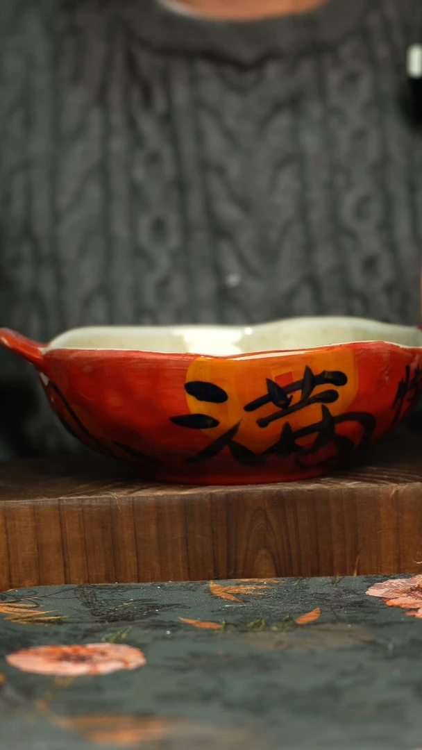 杯釉下彩手工手绘同款陶器