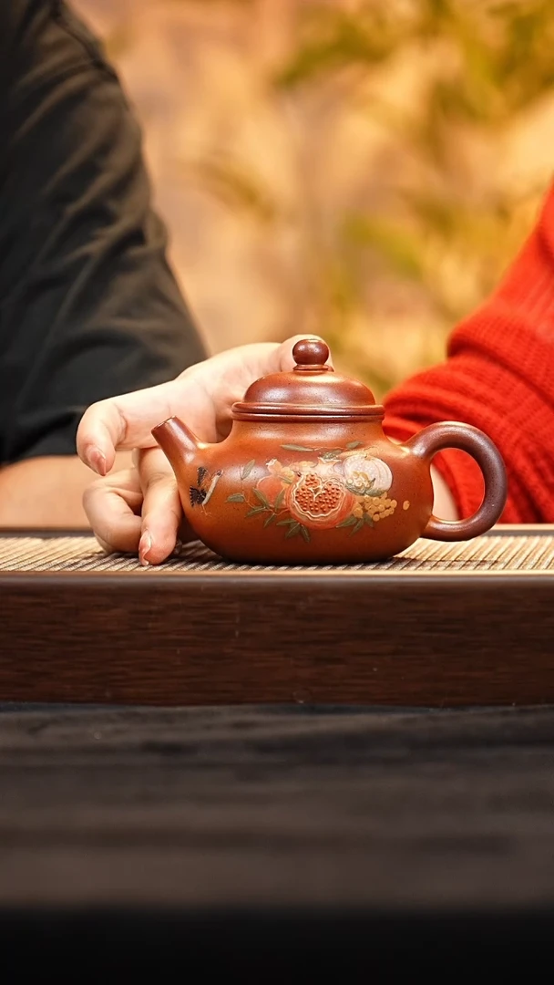 茶壶紫砂JGT容天 桃花泥