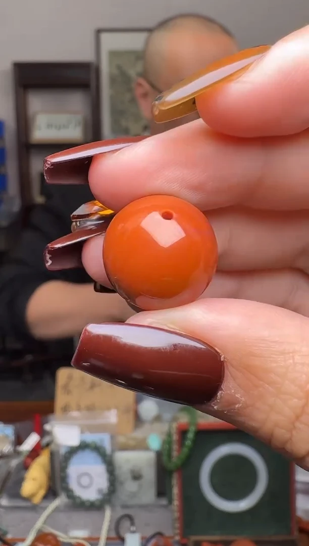 【闪购商品】南红玛瑙挂件未镶嵌7077---16.5mm