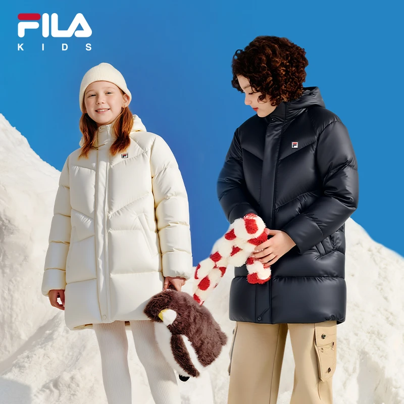 【斐乐儿童】25年秋冬季百搭时尚中长款亲子保暖羽绒服K52B541903
