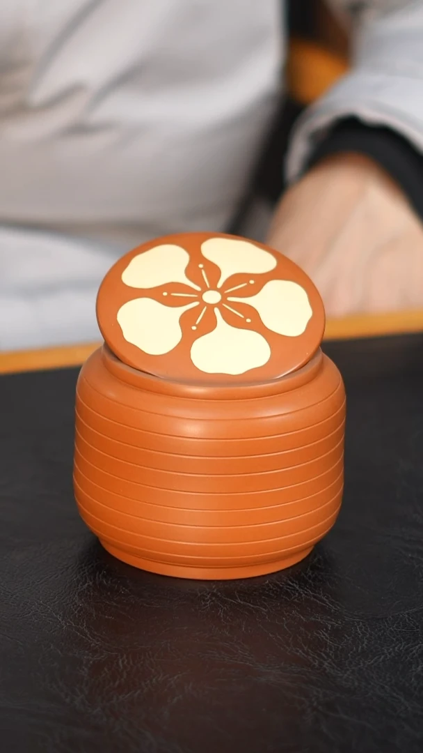 云水山涧建水紫陶 019 花生罐  复烧 醒茶罐