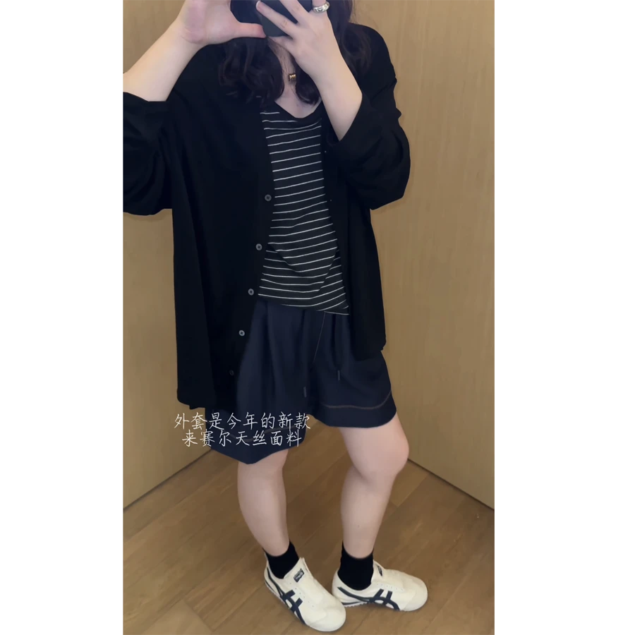 米小米/夏季薄款防晒外套凉快外搭轻薄开衫纯色短外套上衣女士