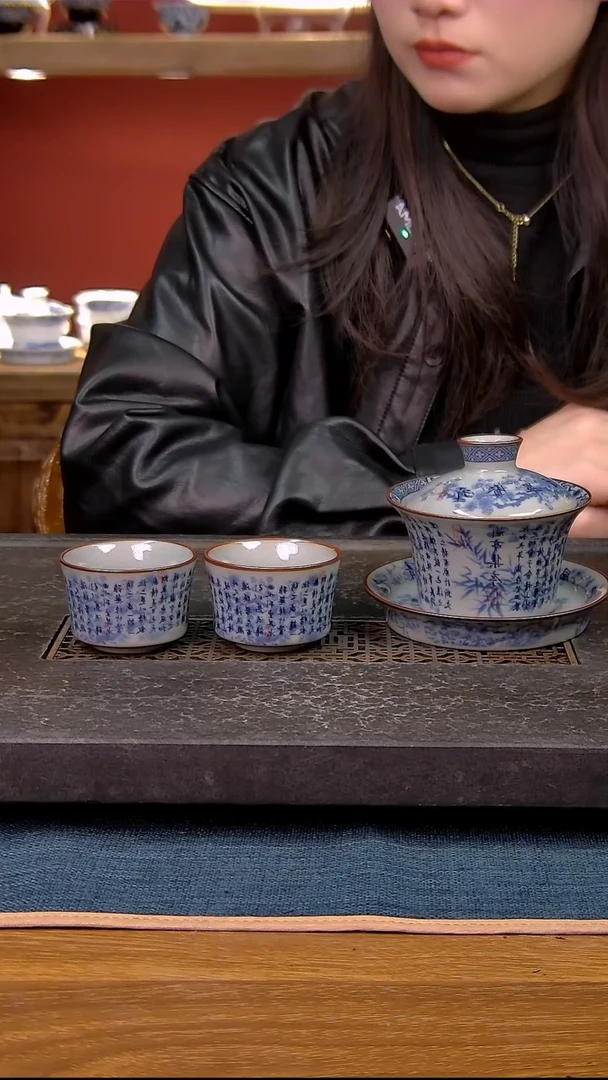 简装家用款3件套 老陶泥开片纹陶瓷茶具