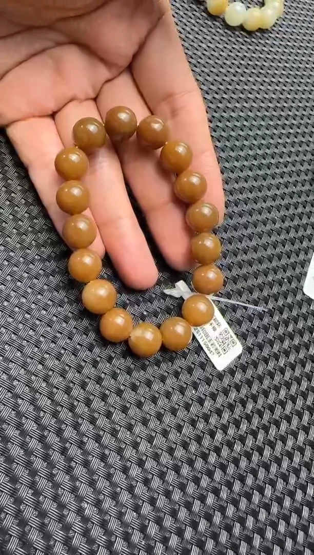未镶嵌手串和田玉若羌糖手串卡12