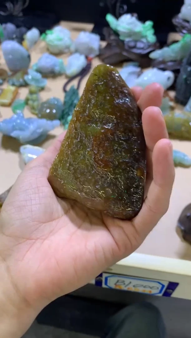 未镶嵌挂件翡翠落***情翡翠摆件