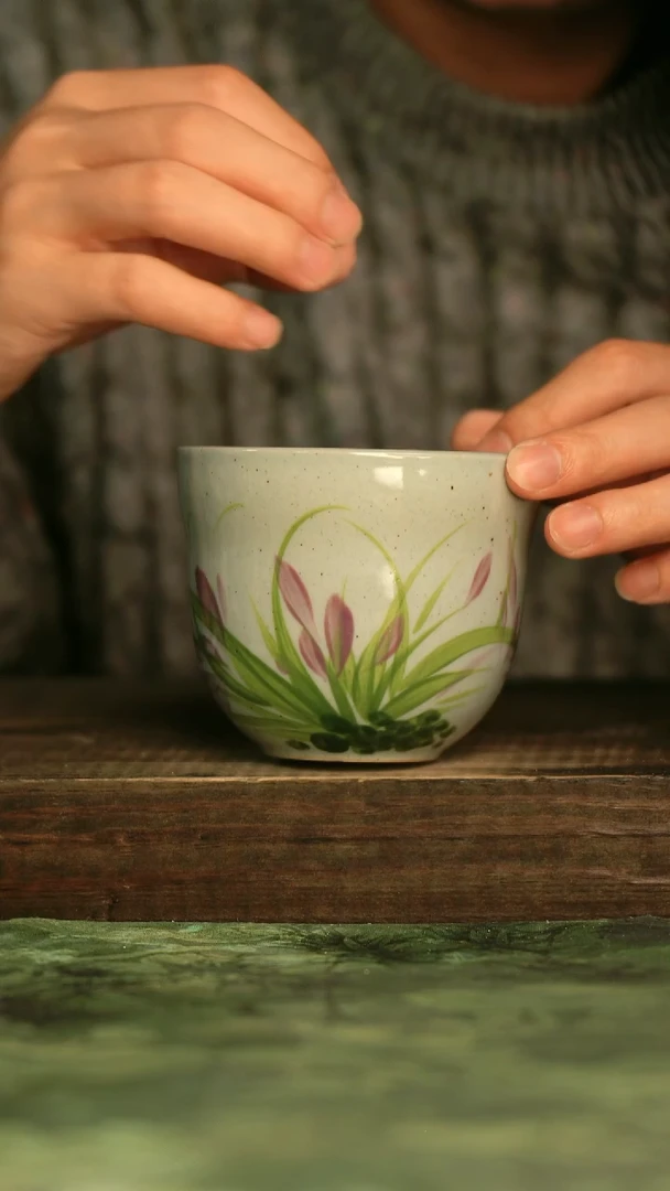 瓷器青诗集手工手绘瓷器