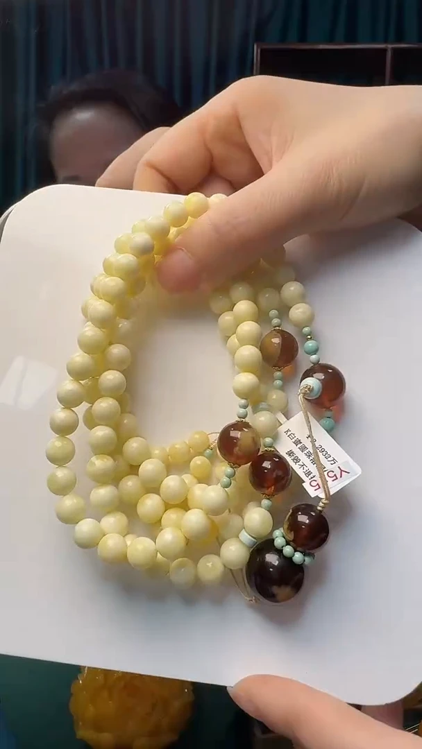 未镶嵌项链琥珀蜜蜡diy设计款项链