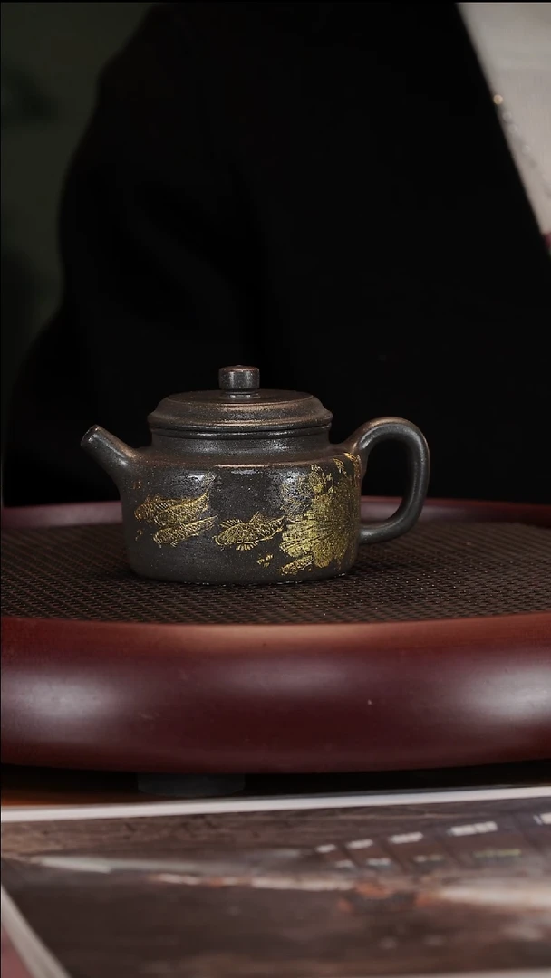 【闪购商品】紫砂茶壶2-15ZXJ德钟大彬金砂220cc
