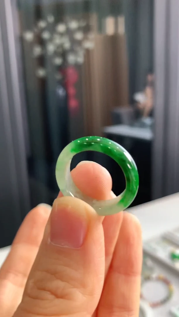 【闪购商品】翡翠戒指未镶嵌戒指15.5