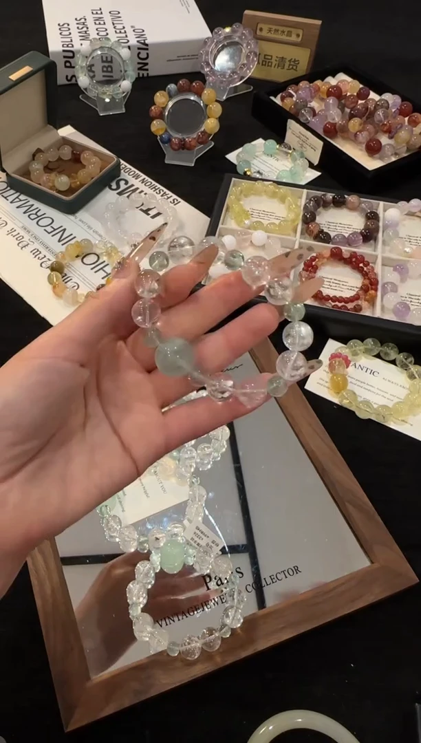 未镶嵌手链水晶白阿赛x3326