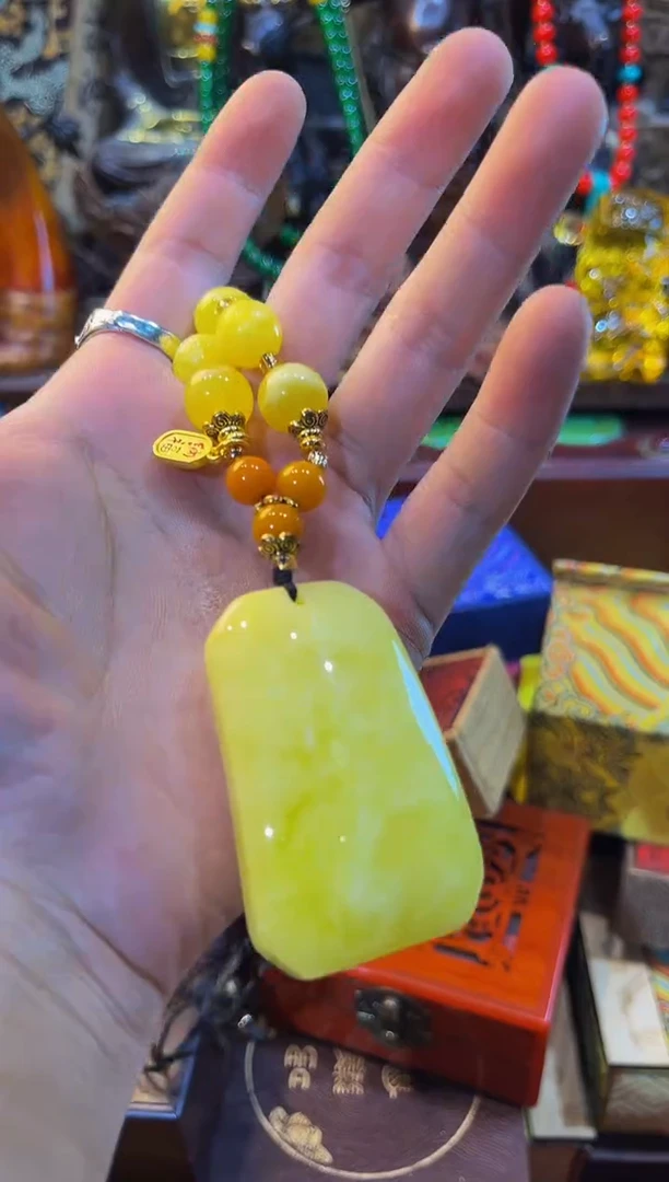 未镶嵌颈饰蜜蜡专属链接便宜出了