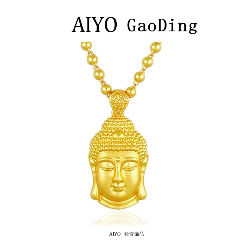 古法传承金色佛头项链精工版tttt