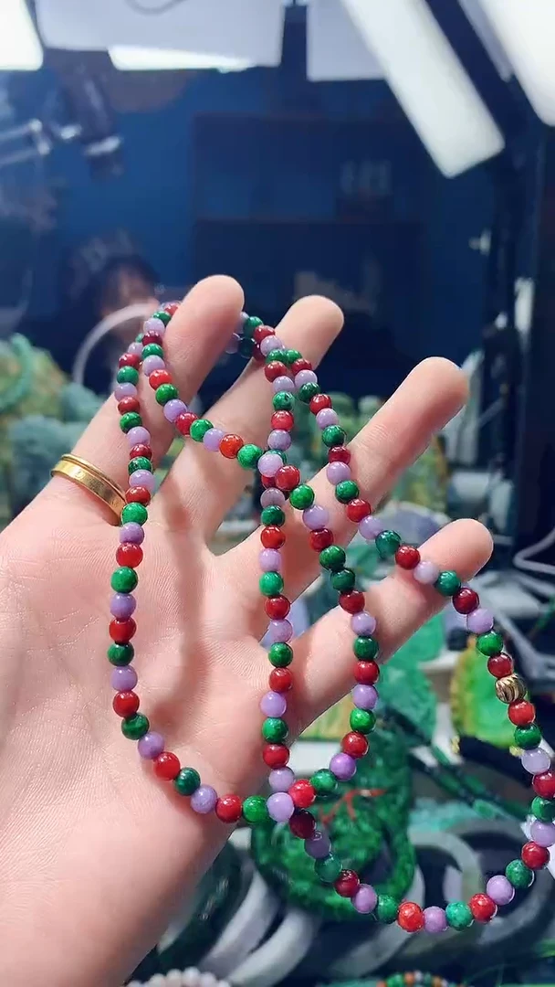 颈饰未镶嵌翡翠天然缅甸翡翠a货