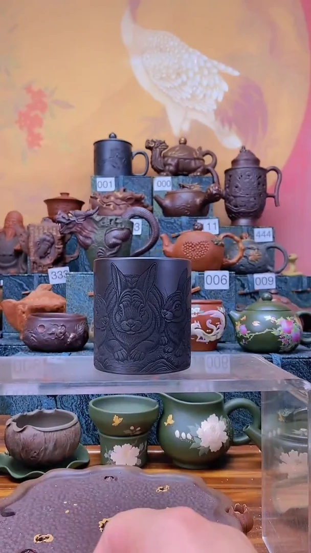 茶杯紫砂宜兴原矿紫砂