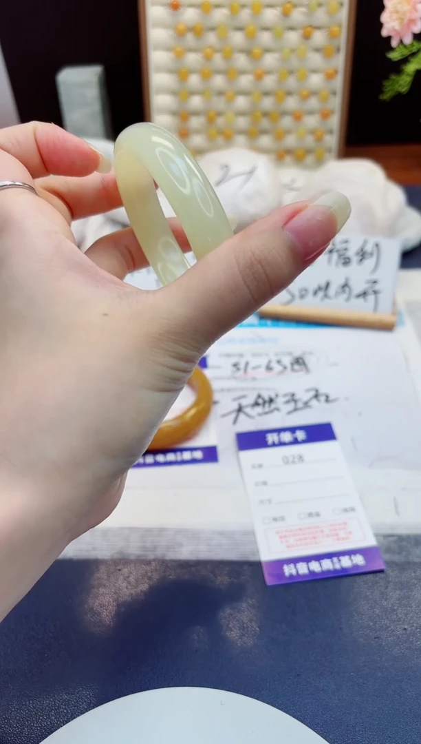未镶嵌手镯石英质玉28-晴水-圈口55