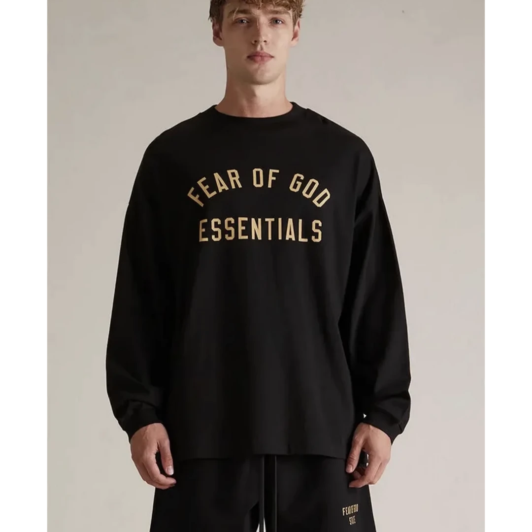 ESSENTIALSZONE新款美式潮牌秋冬2025印花长袖T恤男女情侣款纯棉