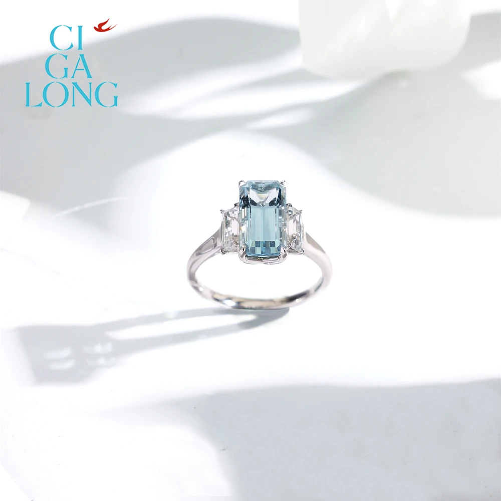 CIGALONG海蓝宝戒指   3287