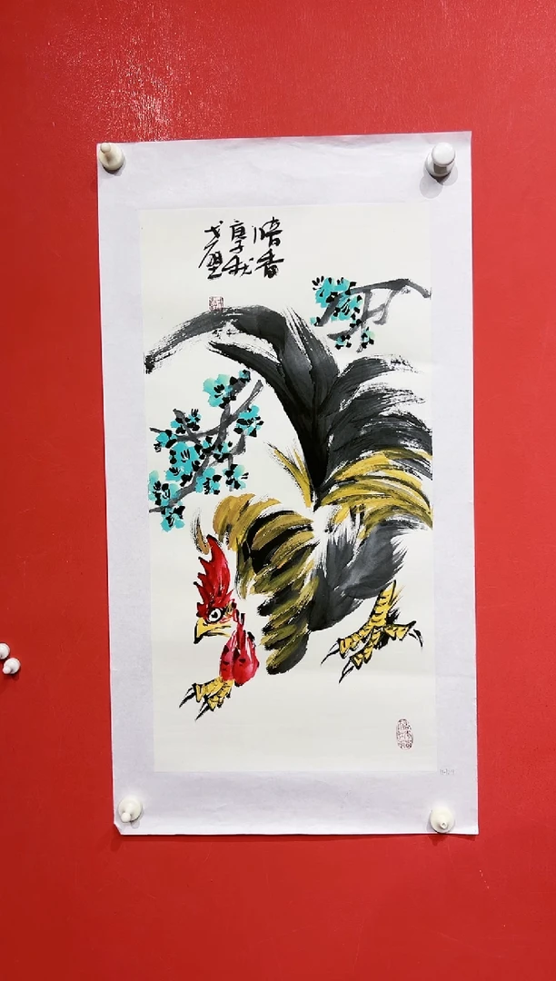 国画戈壁-2平尺-国画作品