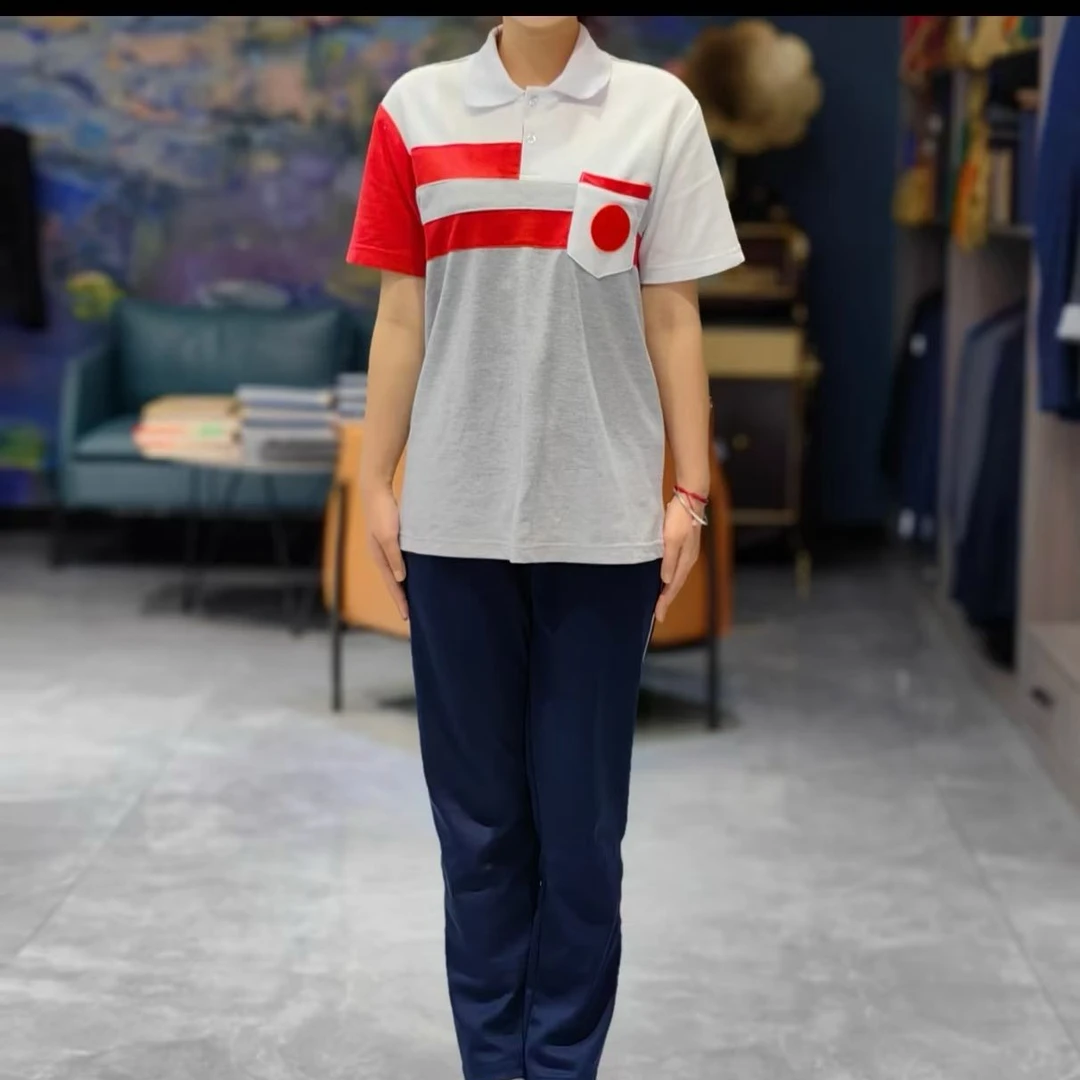 库尔勒市初中夏季校服短袖T恤+夏季薄款裤子