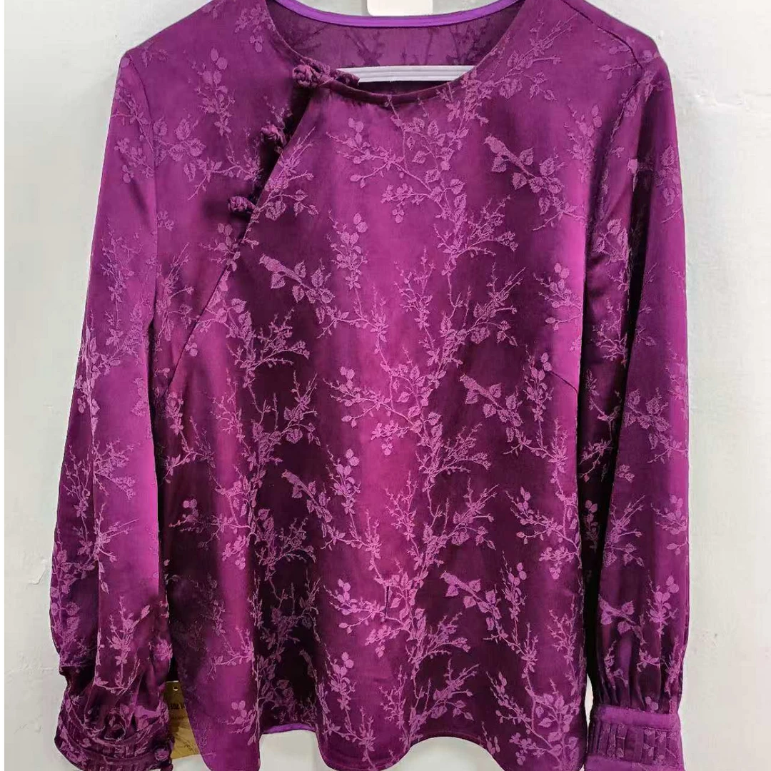 12296新中式斜襟盘扣小衫