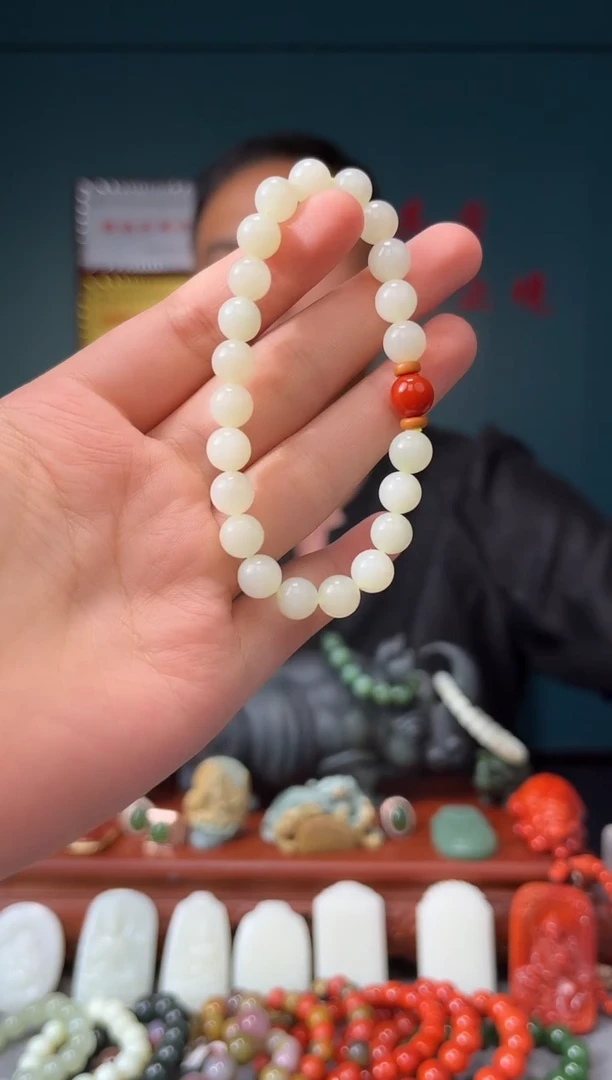 和田玉未镶嵌颈饰手串7+