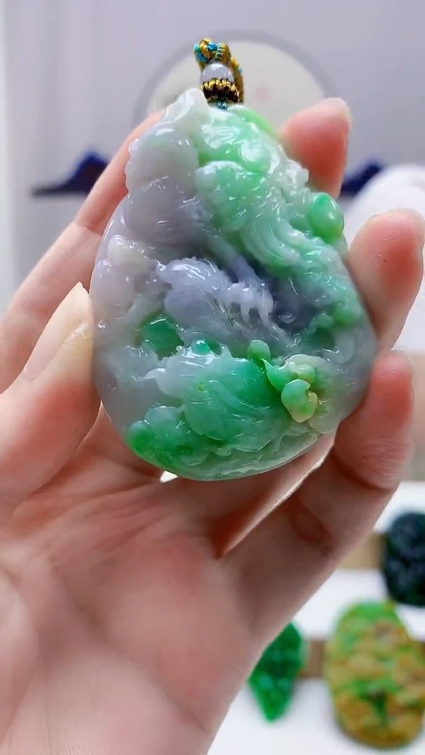 未镶嵌定制翡翠4868zm-毛货挂件49