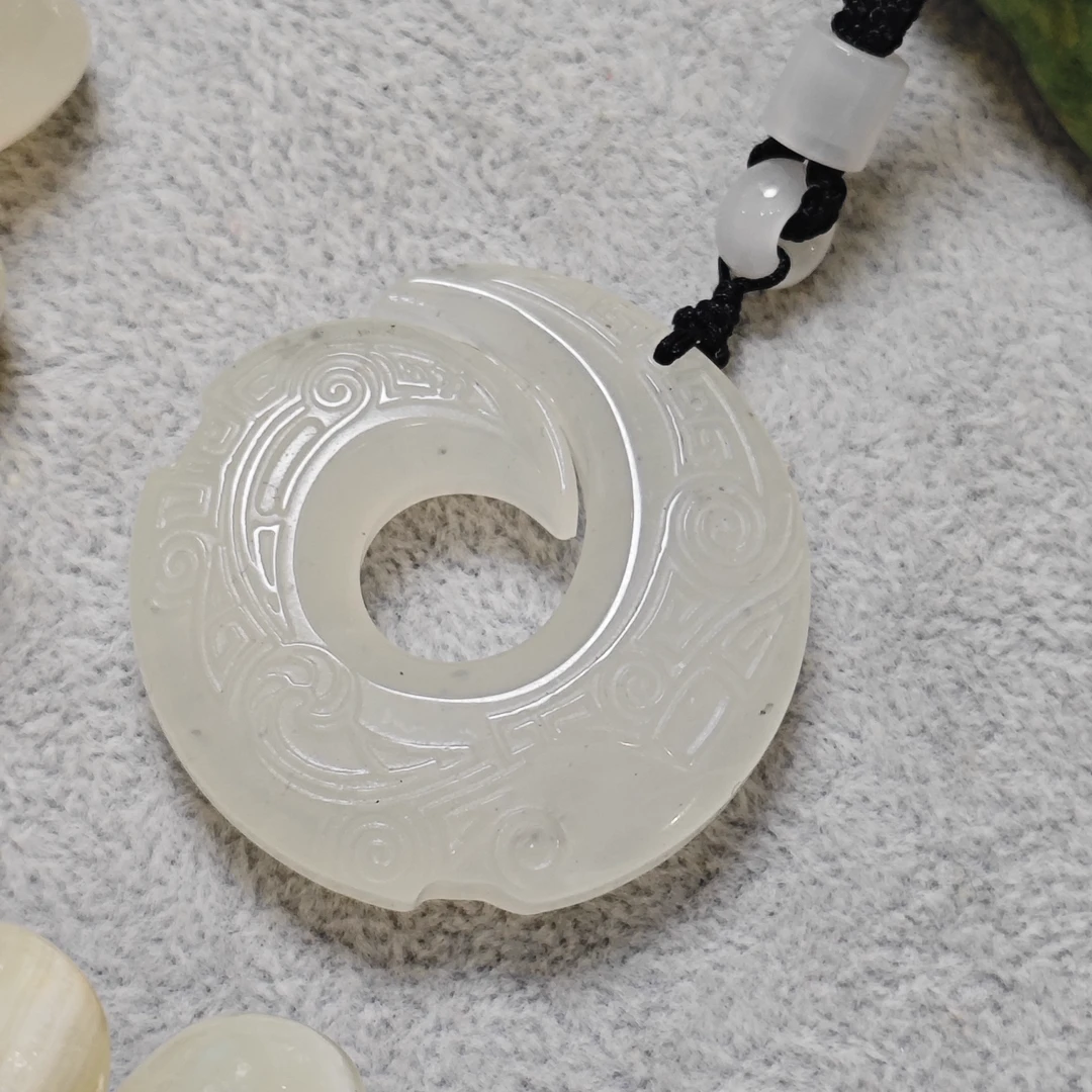 618特惠经典百搭白色岫玉时来运转/NYXF-XYDZ-16（多样性发货）