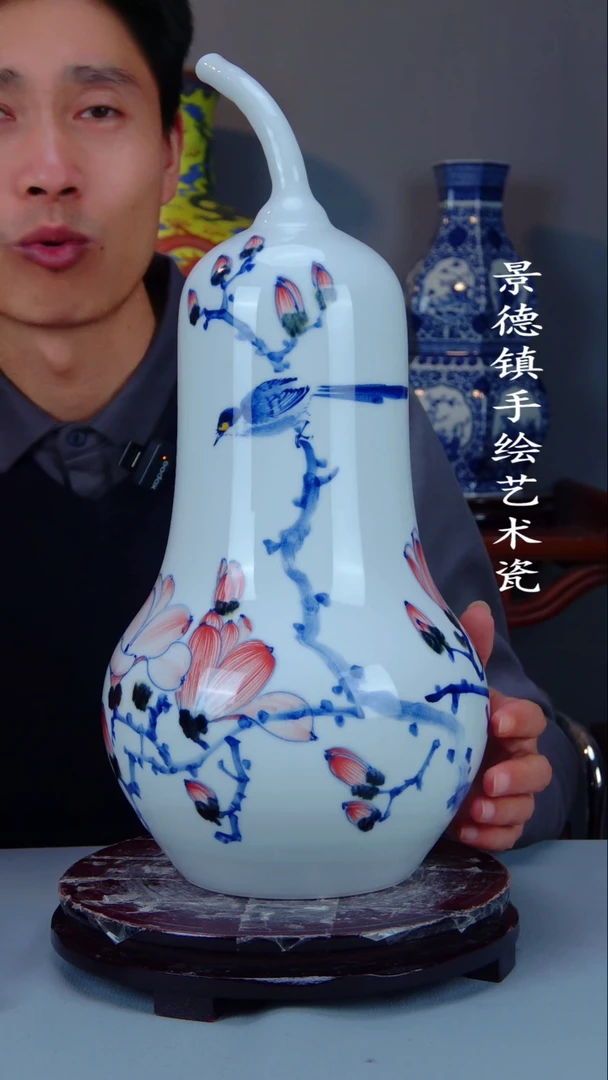 摆件陶瓷景德镇手工手绘陶瓷摆件19