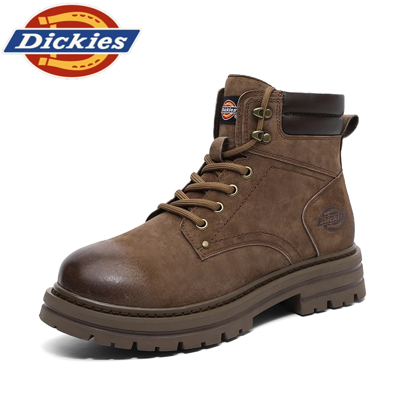 Dickies美拉德马丁靴2025新款ins加绒情侣款防滑耐磨休闲工装靴子