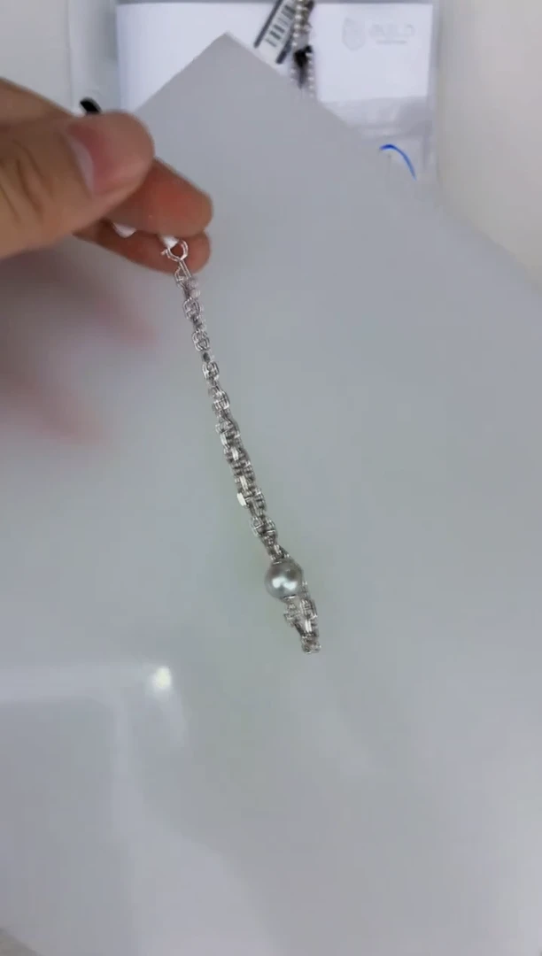 未镶嵌DA海水珍珠海水灰珠手链8 y635