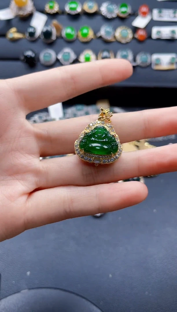 【闪购商品】翡翠戒指银S925镶嵌65875