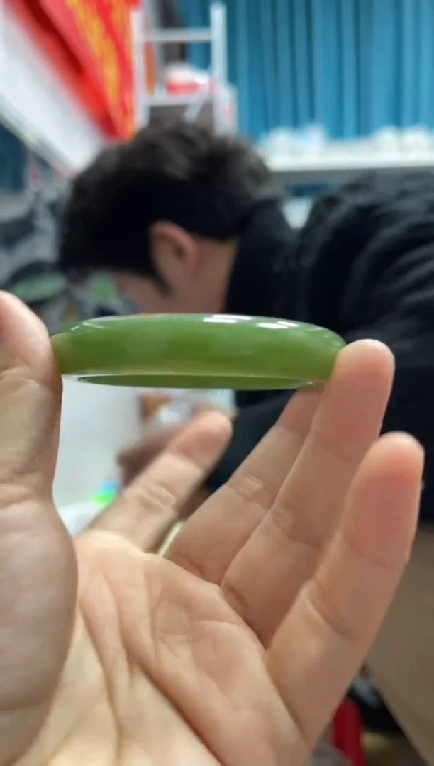 【闪购商品】和田玉颈饰未镶嵌A13且末蓝正圈52-53